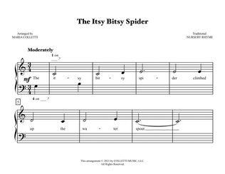 The Itsy Bitsy Spider (Primer Level Piano)