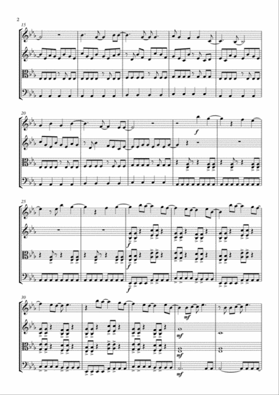 A Favor House Atlantic String Quartet scores gallery preview page 2