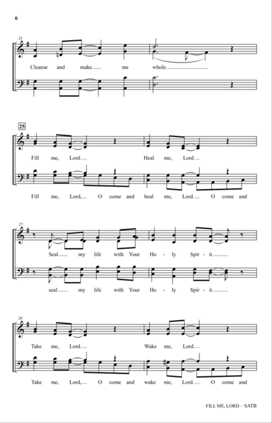 Fill Me, Lord (With 