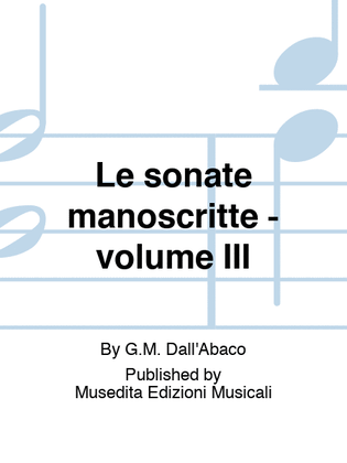 Book cover for Manuscript sonatas 13-18 (Ms. GB-Lbl)