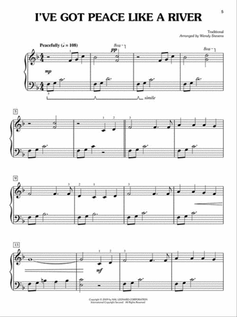 Easy Hymn Solos – Level 2 Easy Piano scores gallery preview page 3
