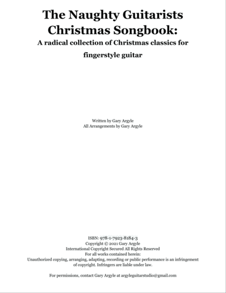 The Naughty Guitarists Christmas Songbook Acoustic Guitar scores gallery preview page 2