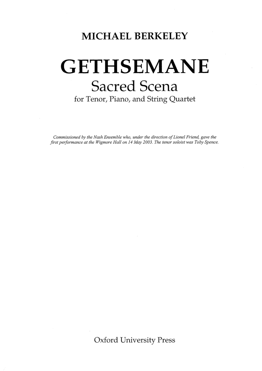 Gethsemane Cello scores gallery preview page 1