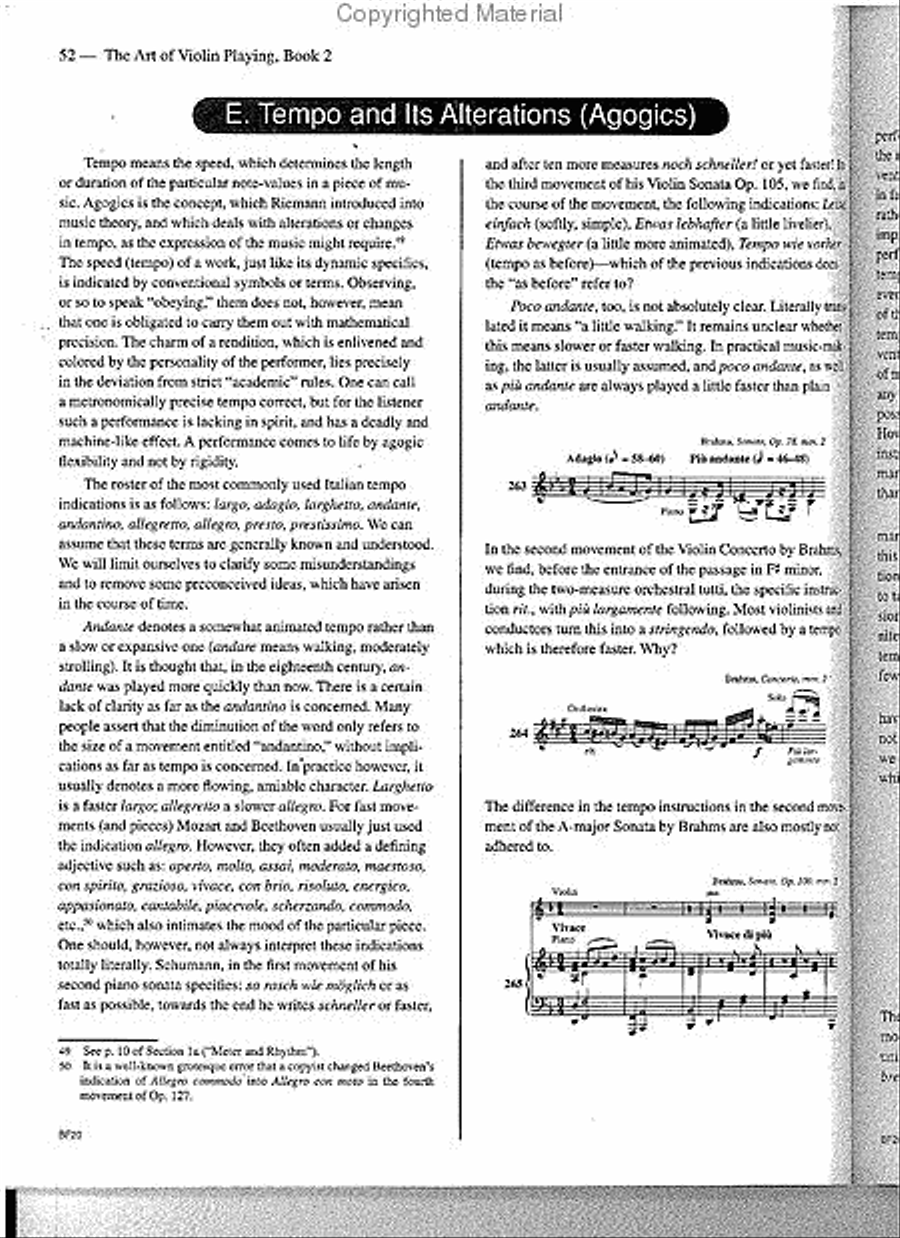 The Art of Violin Playing by Carl Flesch Violin Solo Sheet