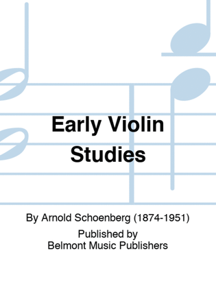 Early Violin Studies