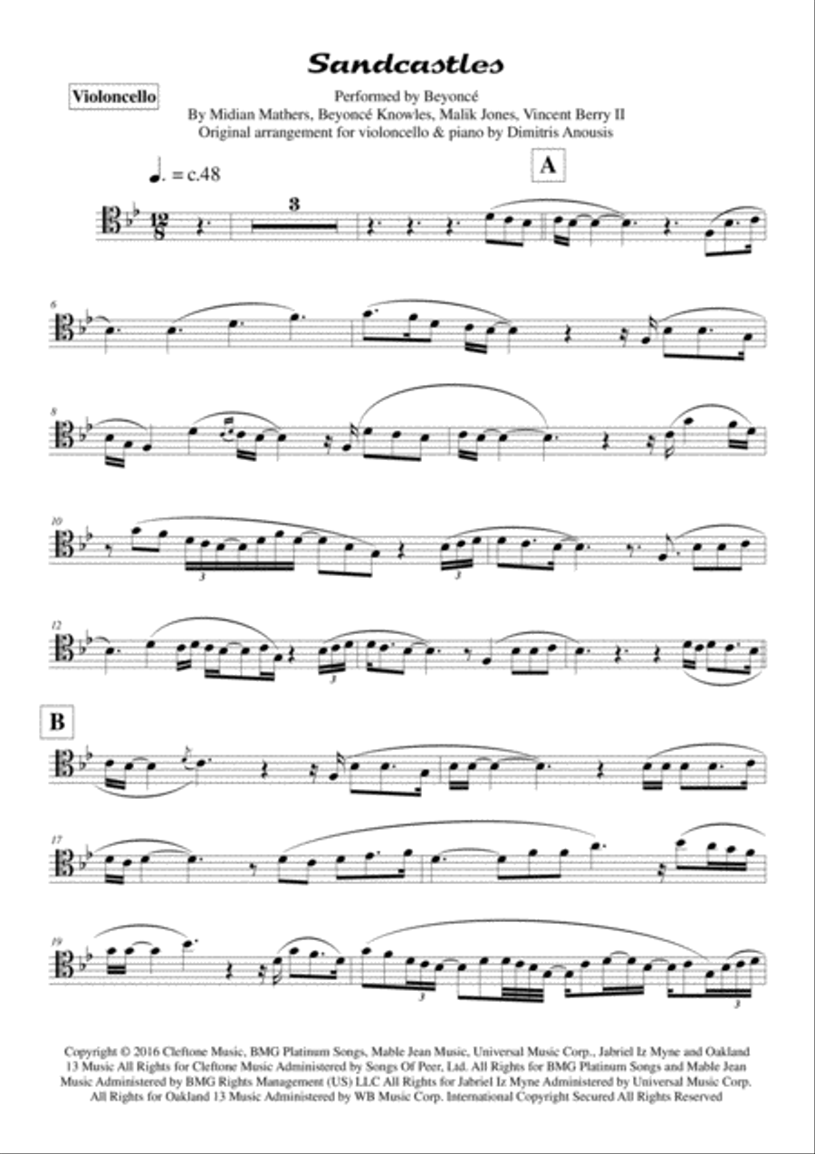 Sandcastles Piano scores gallery preview page 3