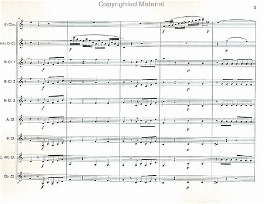 Sextet, Op. 81b Clarinet Choir scores gallery preview page 4