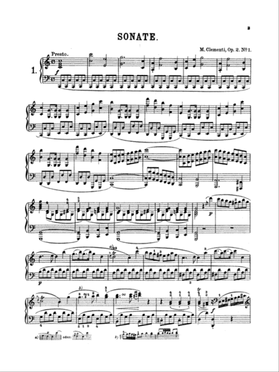 Clementi: Seven Sonatas (Volume I) Piano Solo scores gallery preview page 1