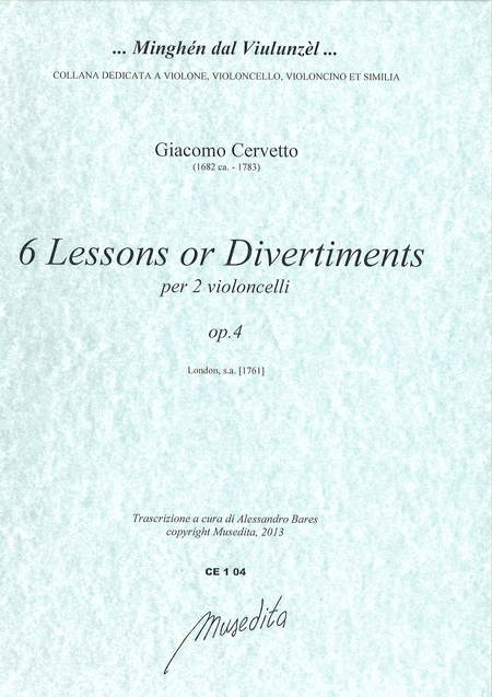 6 Lessons or divertiments (London, 1761 ca.)
