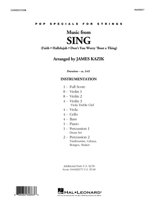 Book cover for Music from Sing - Conductor Score (Full Score)