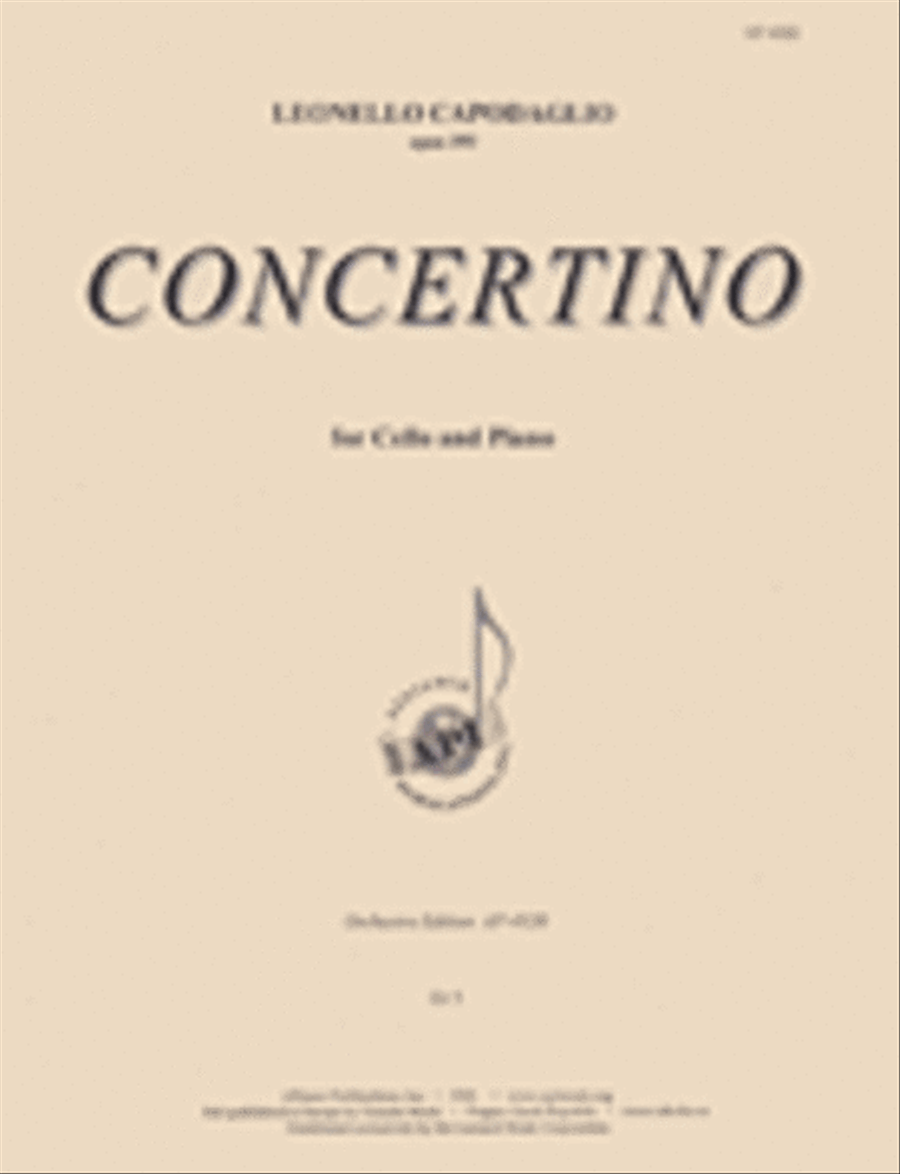Concertino Piano Accompaniment scores gallery preview page 1