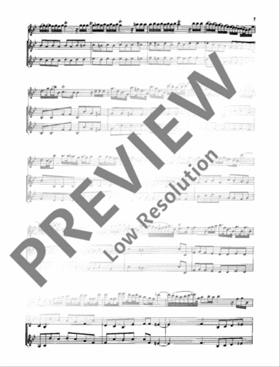 Concerto Bb major Alto Recorder scores gallery preview page 8