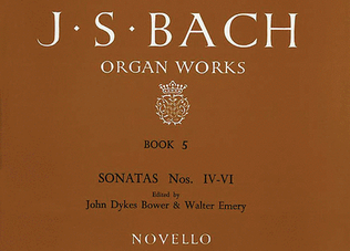 Book cover for J.S. Bach: Organ Works Vol.5 (Novello)