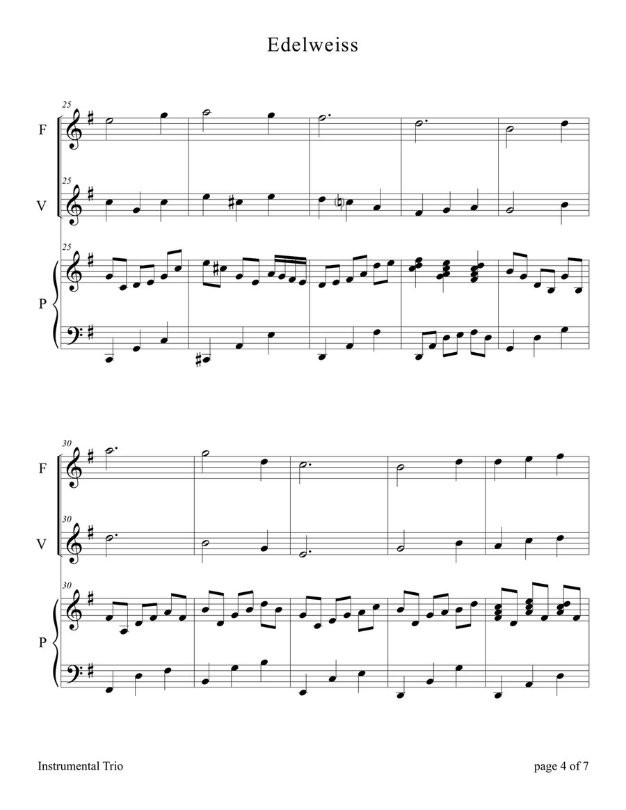 Edelweiss Flute scores gallery preview page 6