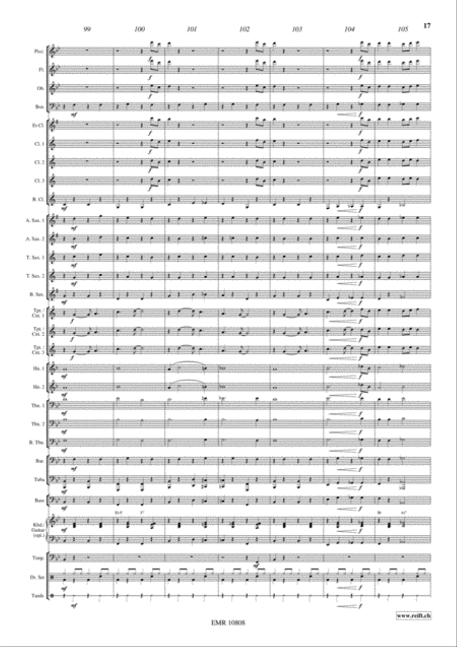 Gershwin Medley Gershwin Medley Concert Band scores gallery preview page 18