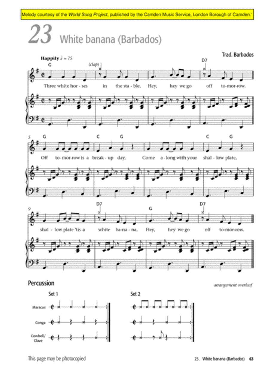 Young Voiceworks Unison Choir scores gallery preview page 33