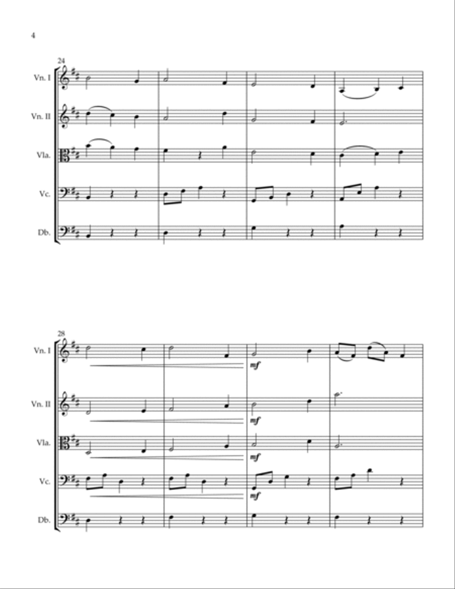 BERCEUSE FOR YOUNG STRING ORCHESTRA Chamber Music scores gallery preview page 4