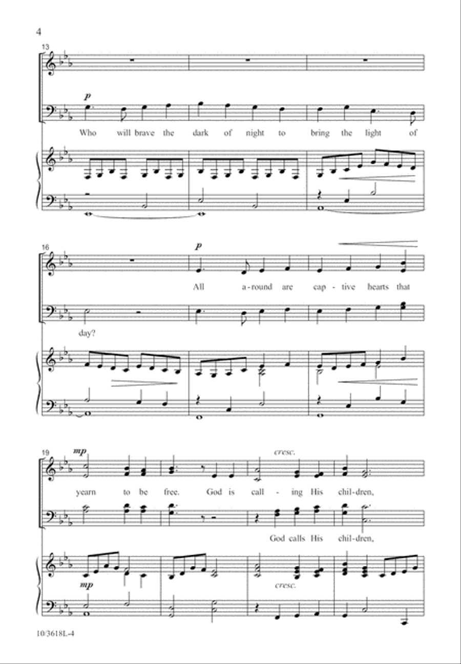 Who Will Go for Me? Who Will Go for Me? 4-Part scores gallery preview page 4
