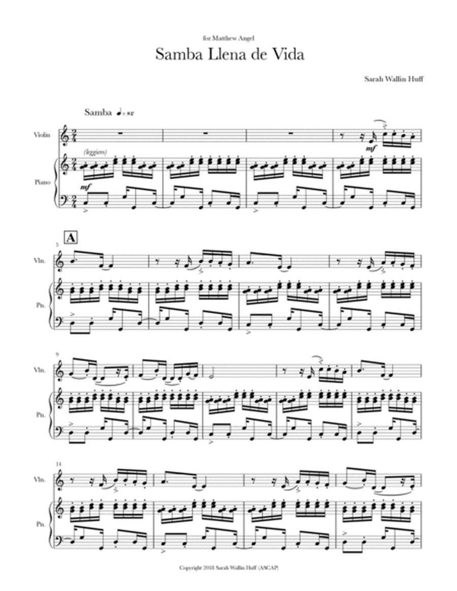 Samba Llena de Vida (Violin & Piano) image number null