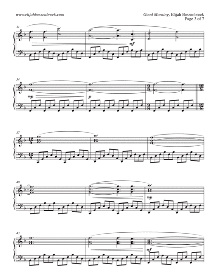 7:12 AM Sheet Music Book 7:12 AM Sheet Music Book Piano Solo scores gallery preview page 5