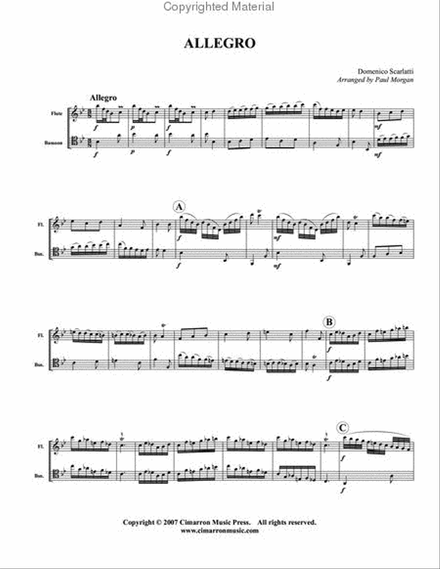 Allegro Bassoon scores gallery preview page 2