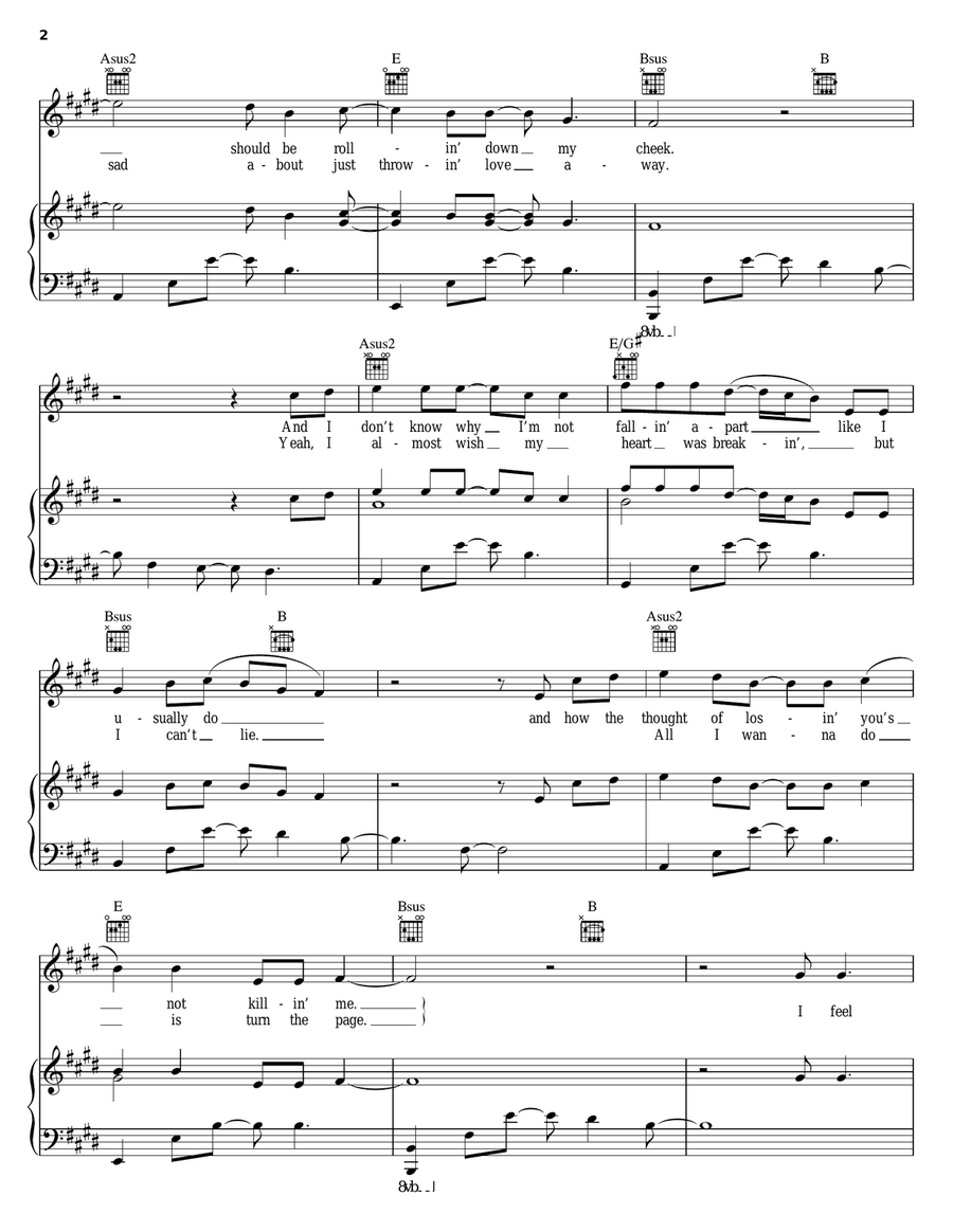 I Feel Bad I Feel Bad Piano, Vocal, Guitar scores gallery preview page 2
