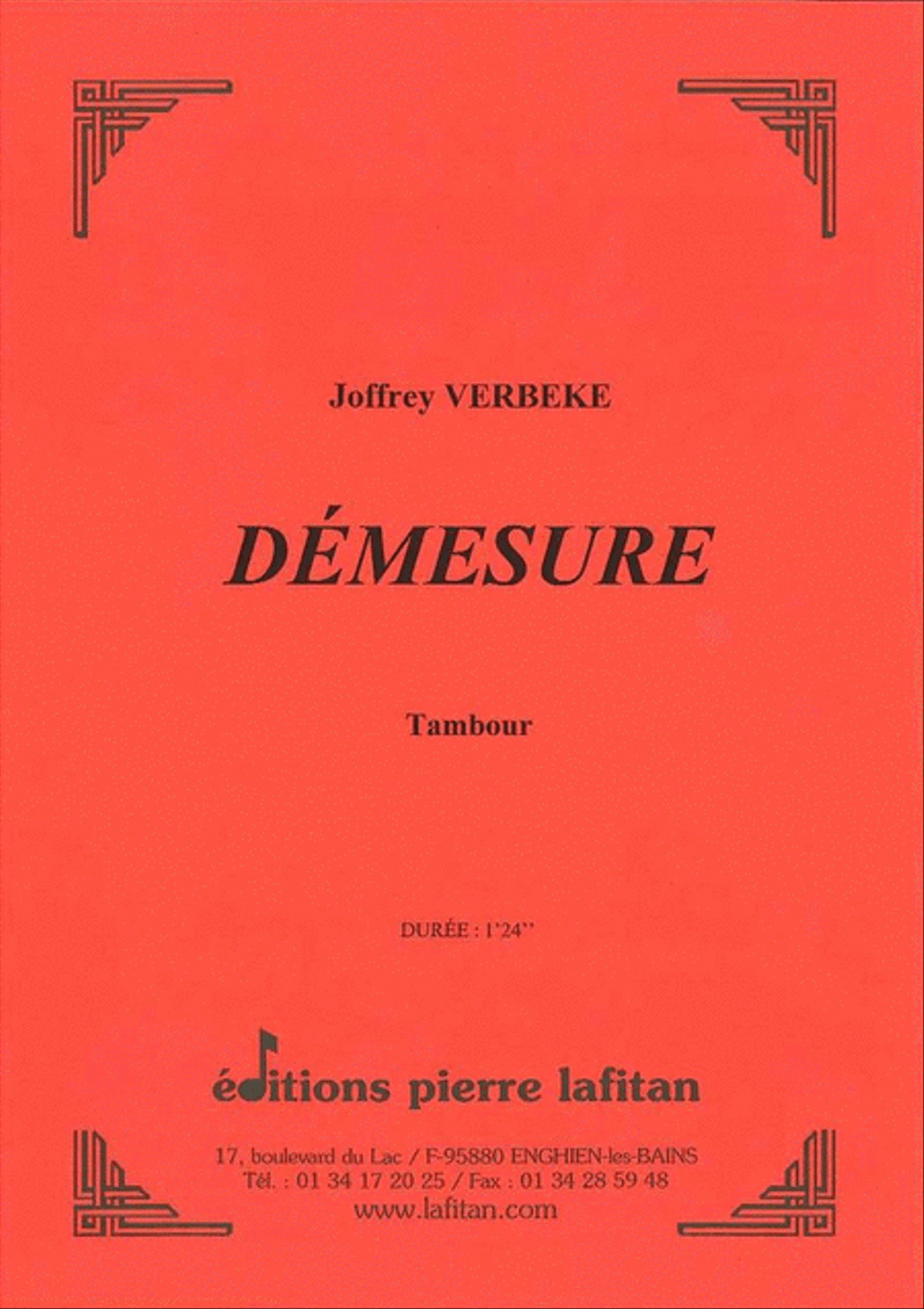 Démesure Percussion scores gallery preview page 1