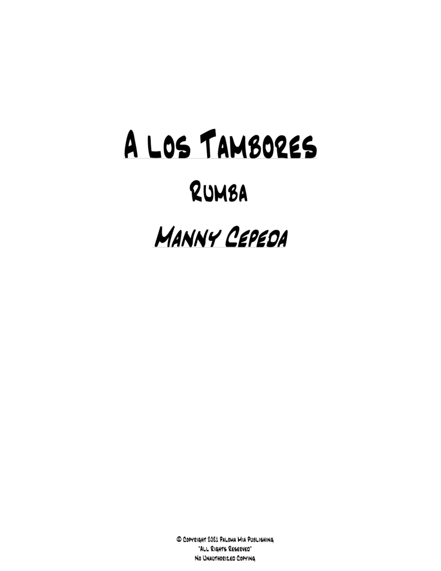 A los Tambores Jazz Ensemble scores gallery preview page 1