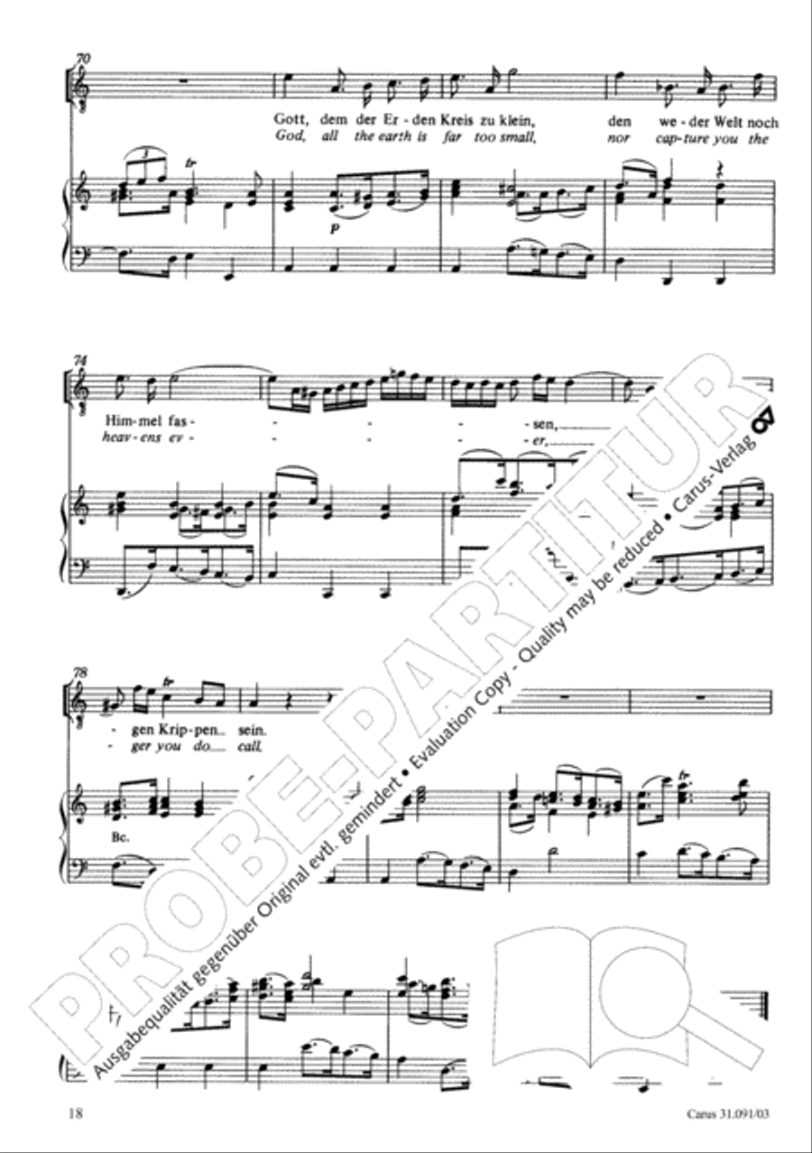 All praise to you, Lord Jesus Christ (Gelobet seist du, Jesu Christ) 4-Part scores gallery preview page 19