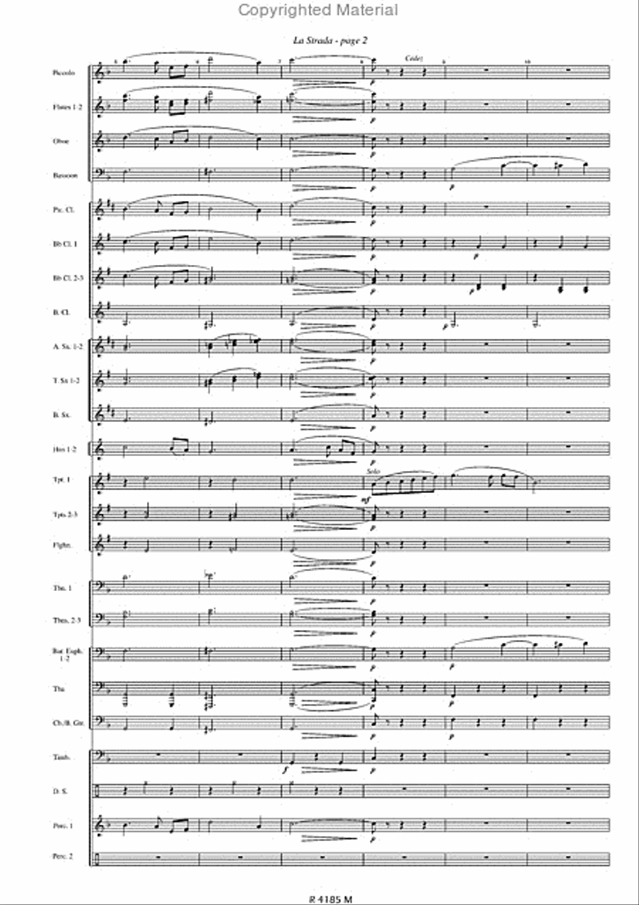 Strada Concert Band scores gallery preview page 3