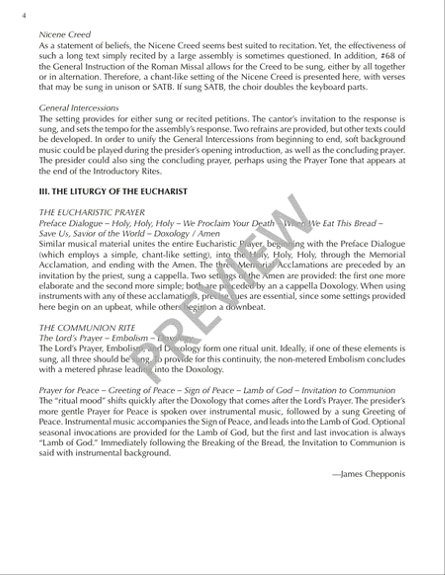 Jubilation Mass (Full Score) 4-Part scores gallery preview page 5