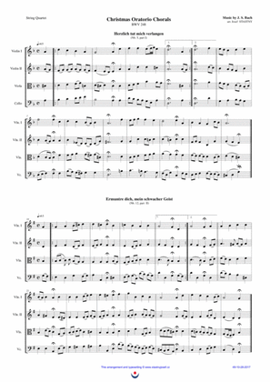 Christmas Oratorio Chorals (J.S. Bach)