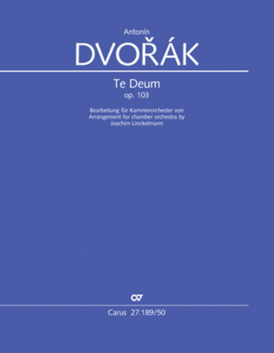 Te Deum 4-Part scores gallery preview page 1