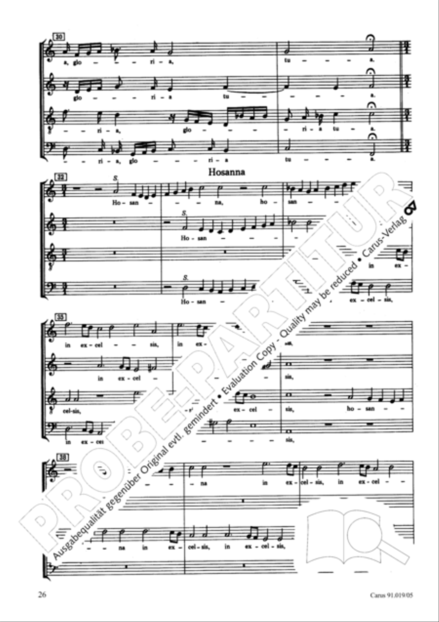 Non sine quare 4-Part scores gallery preview page 26