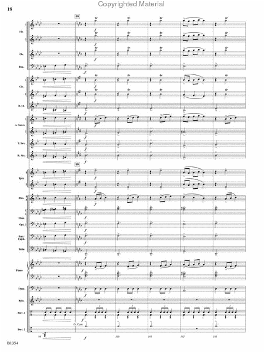 Buccaneer Hornpipe Concert Band scores gallery preview page 17