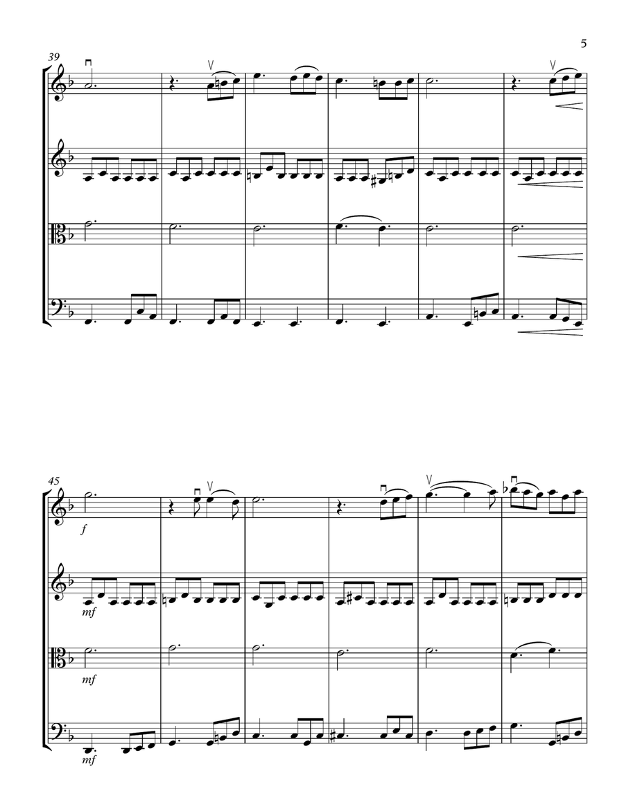 At Last String Quartet scores gallery preview page 5