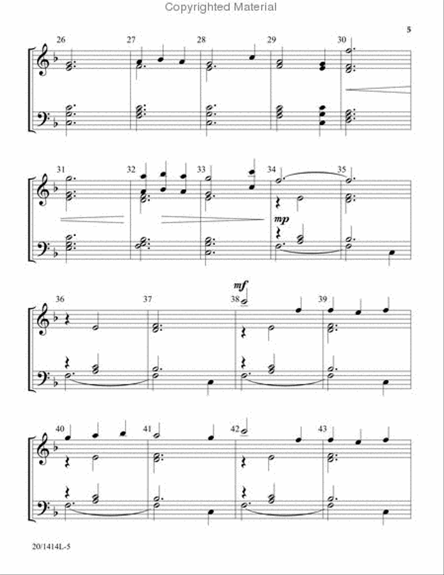 Handbell Hymns for Advent and Christmas, Vol. 3 3-Octaves scores gallery preview page 4