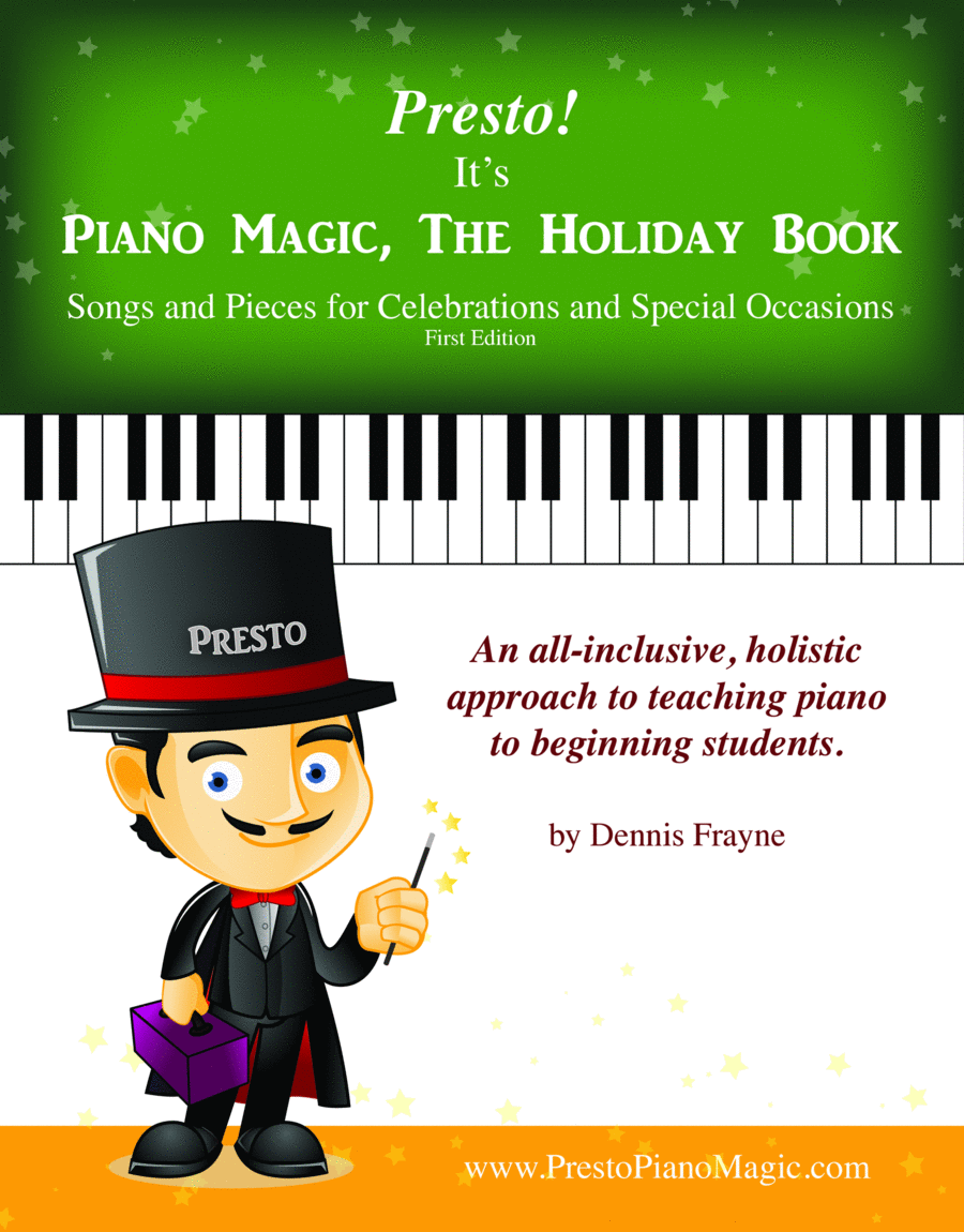 Presto! It's Piano Magic, The Holiday Book Voice scores gallery preview page 1