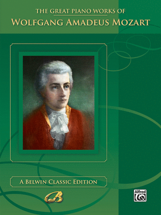Book cover for The Great Piano Works of Wolfgang Amadeus Mozart