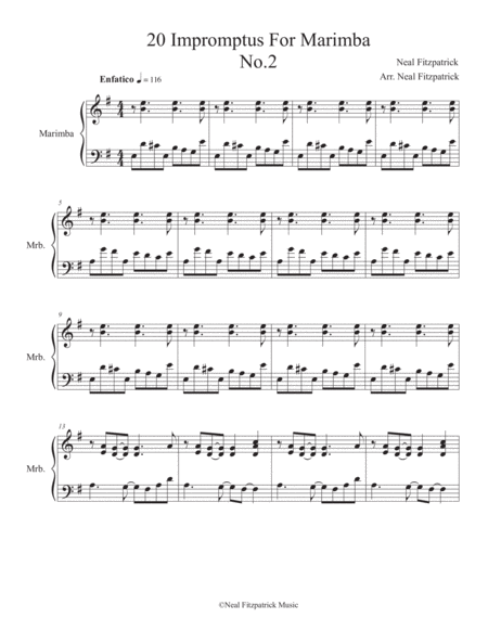 Impromptu No.2 For Marimba