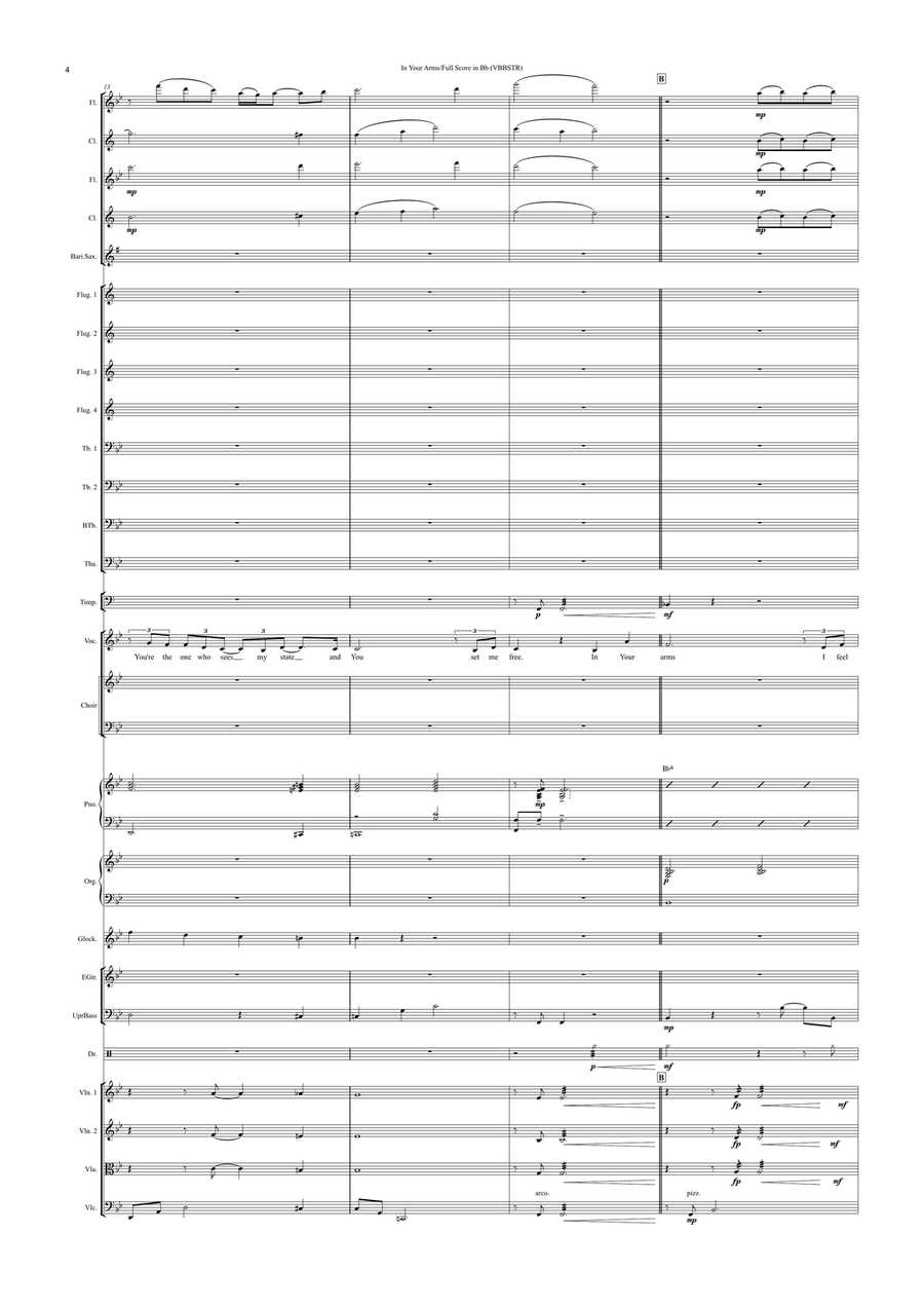 In Your Arms (Voice & Full Orchestra) In Your Arms (Voice & Full Orchestra) Full Orchestra scores gallery preview page 5