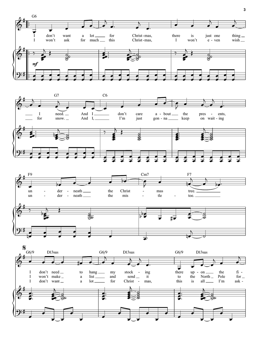 All I Want For Christmas Is You [Jazz Version] (arr. Brent Edstrom) High Voice scores gallery preview page 3