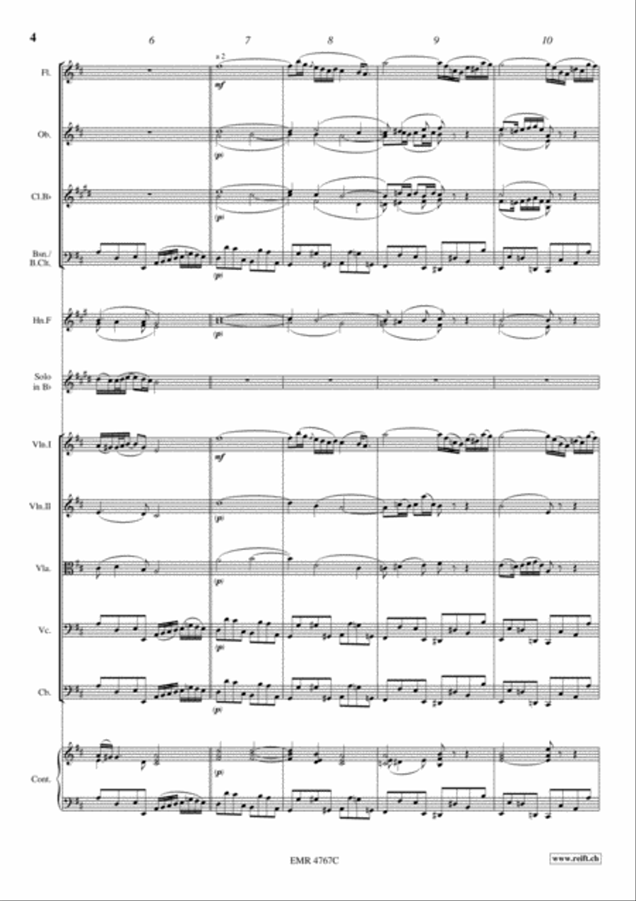 Aria from Suite No. 3 Orchestra scores gallery preview page 5
