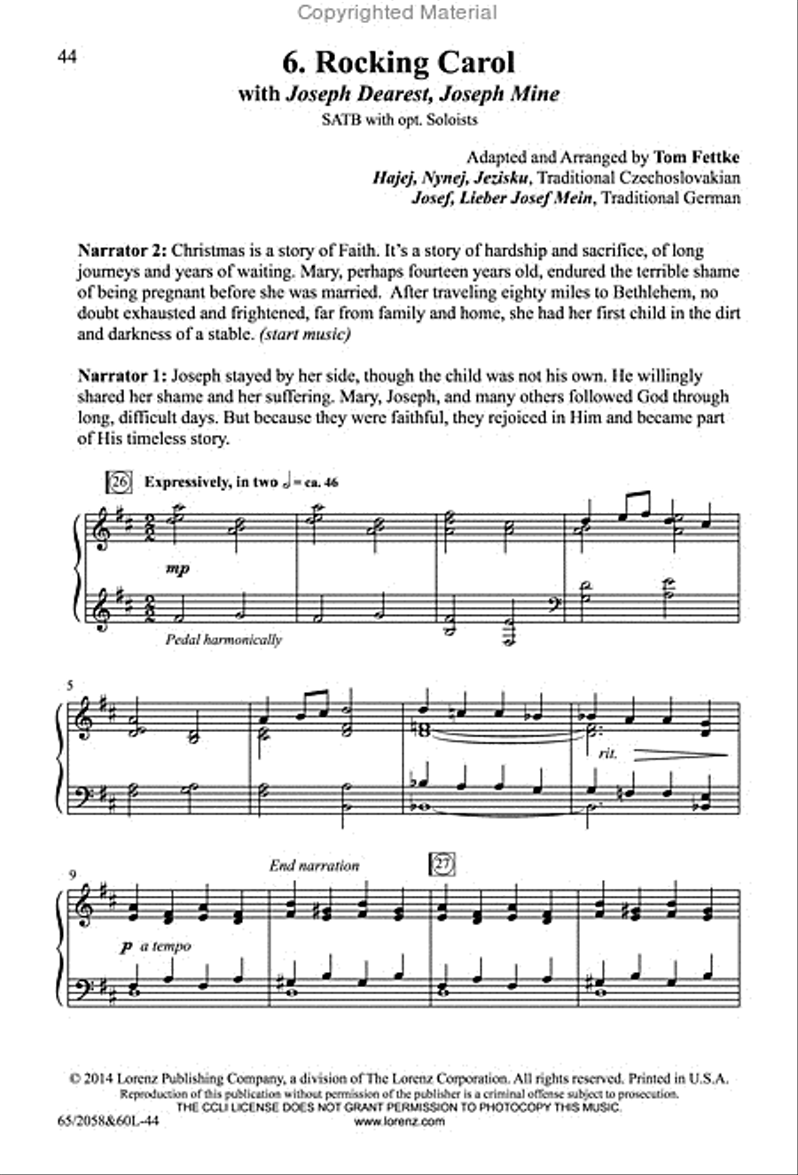 The Christmas Story - SATB Score with Performance CD 4-Part scores gallery preview page 24