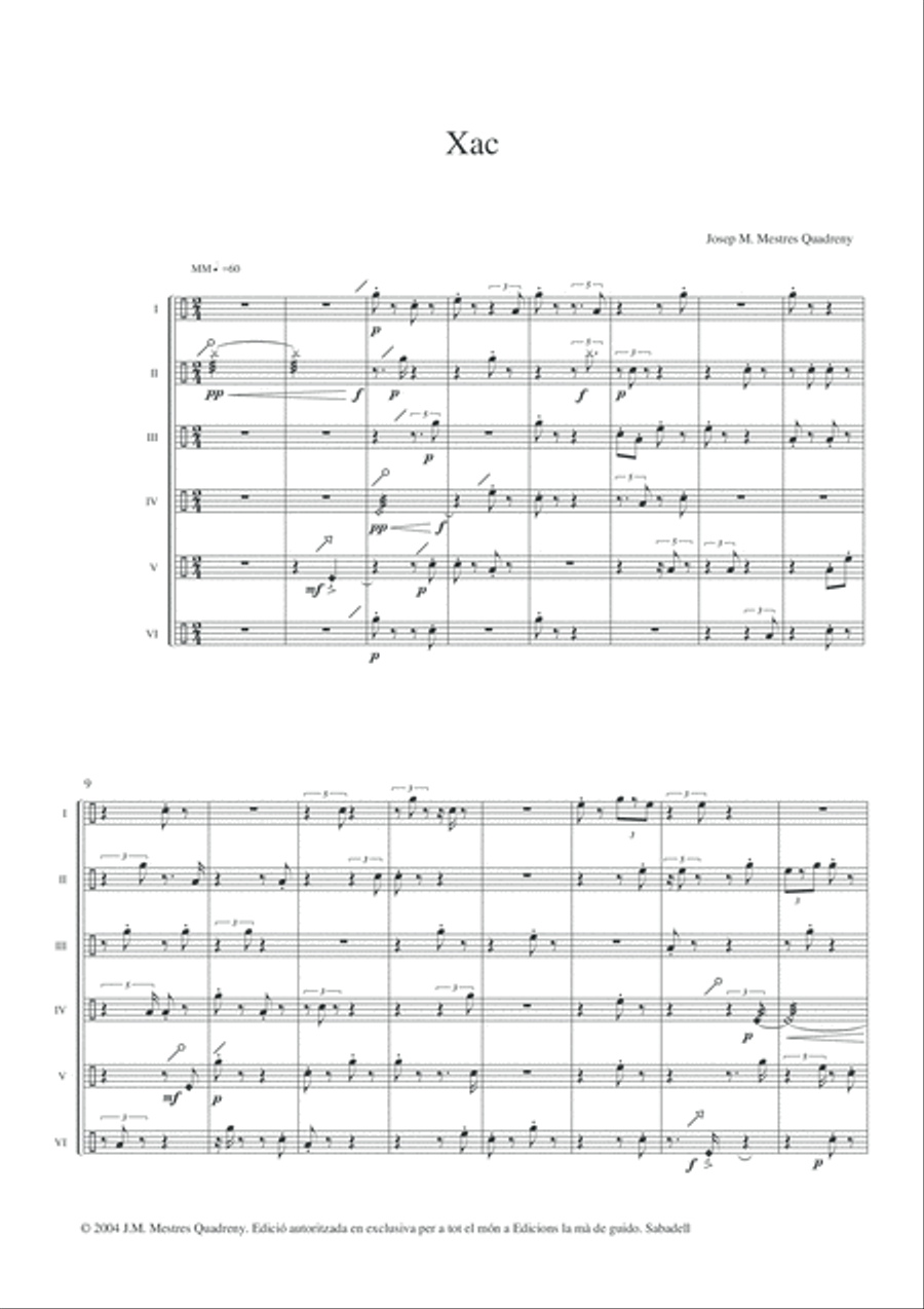 Xac Percussion scores gallery preview page 4