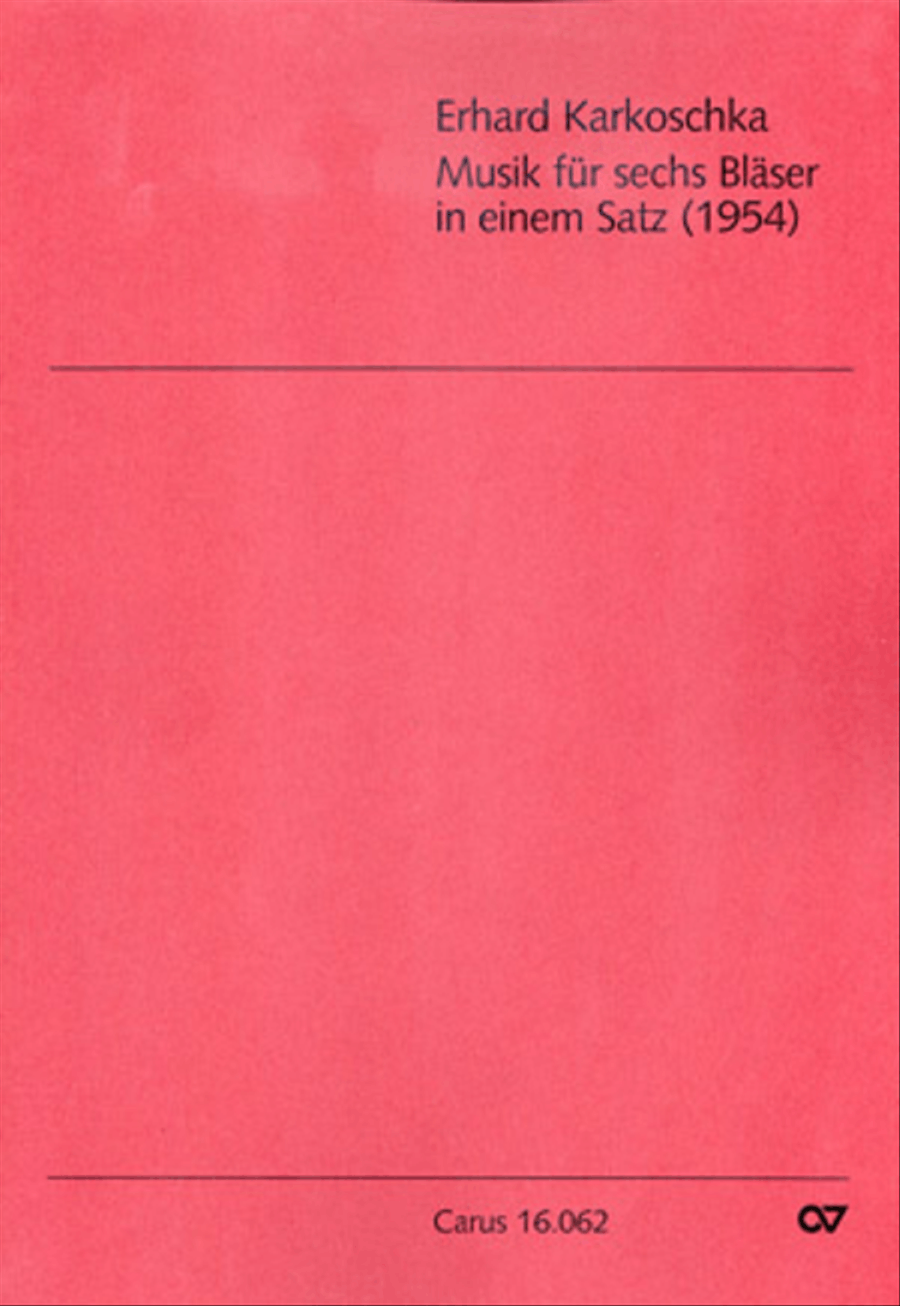 Musik fur sechs Blaser Bassoon scores gallery preview page 1