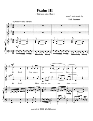Psalm III-Soprano and Alto duet