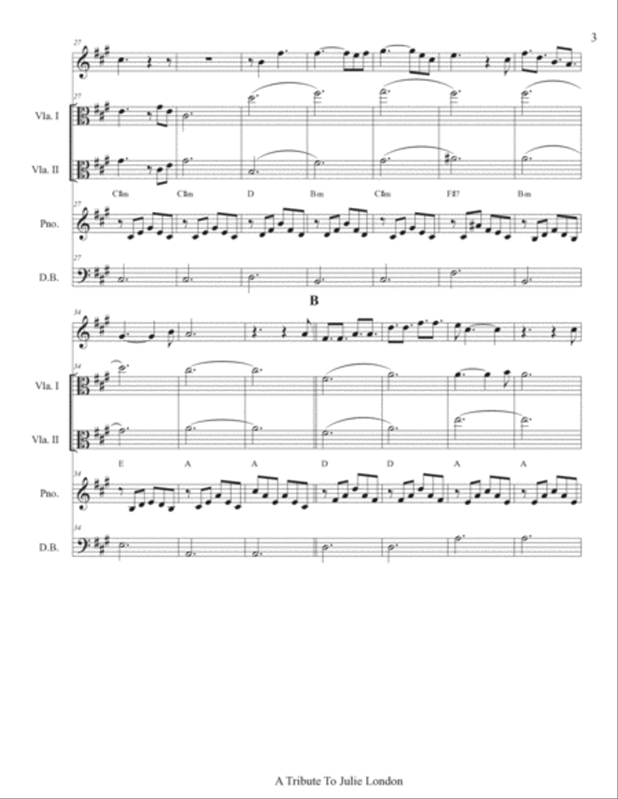 The End Of The World - Score Only Chamber Music scores gallery preview page 3