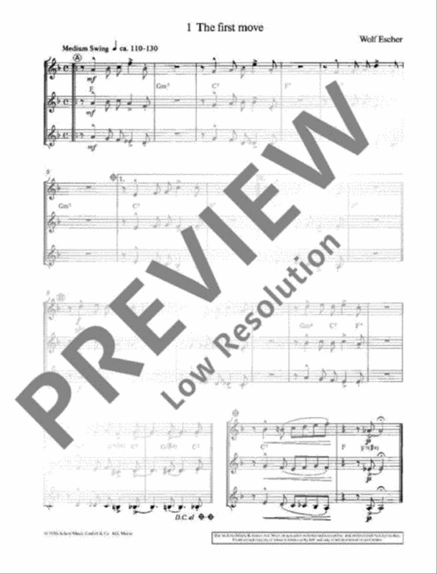 20 Jazz-Trios 20 Jazz-Trios B-Flat Trumpet scores gallery preview page 5