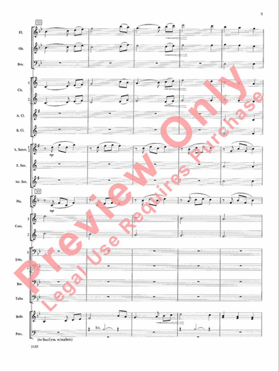 A Christmas Canon Concert Band scores gallery preview page 10
